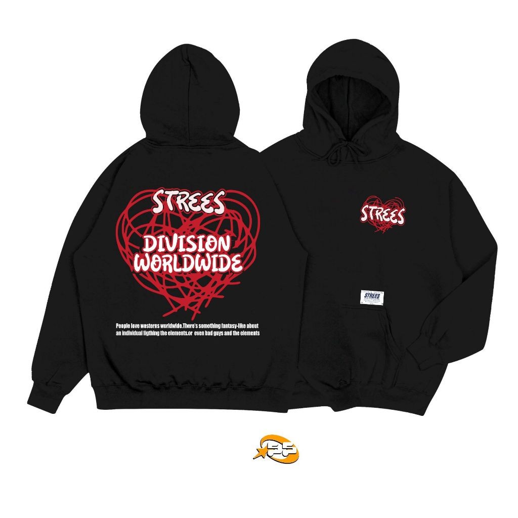 Heartdivision Hoodie StreetSweater Made from Soft, Cool Fleece Fabric Size M-XXL