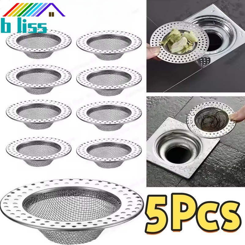 [บ้าน]1-5ชิ้นสแตนเลสท่อระบายน้ําชั้นกรอง-อุปกรณ์ห้องน้ํา-ท่อระบายน้ํา ต่อต้าน-เด็บริส ผมจับ ตาข่ายปก-อ่างล้างจานกรอง-พอร์ตระบายน้ํา ต่อต้าน-อุดตัน ท่อระบายน้ําชั้น