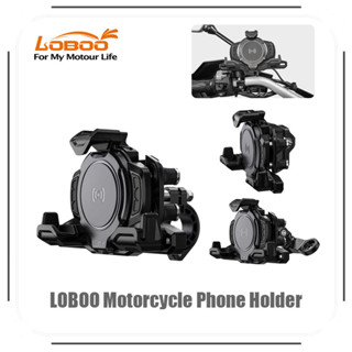 LOBOO PH02S ที่วางโทรศัพท์มอเตอร์ไซค์ ลดการสั่นสะเทือนหลายระ…