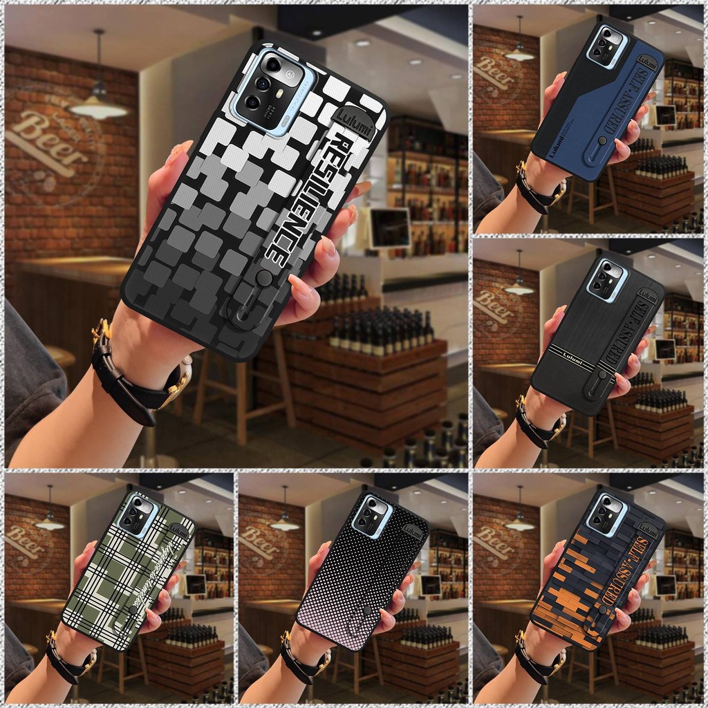 ที่วางโทรศัพท์ซิลิโคนเคสโทรศัพท์สําหรับ ZTE Blade A72 5G สายรัดข้อมือสกปรกเรขาคณิตcommerce simple Anti-knock สายรัดข้อมือทนทานป้องกันฝุ่นป้องกันแฟชั่นการออกแบบผู้ใหญ่