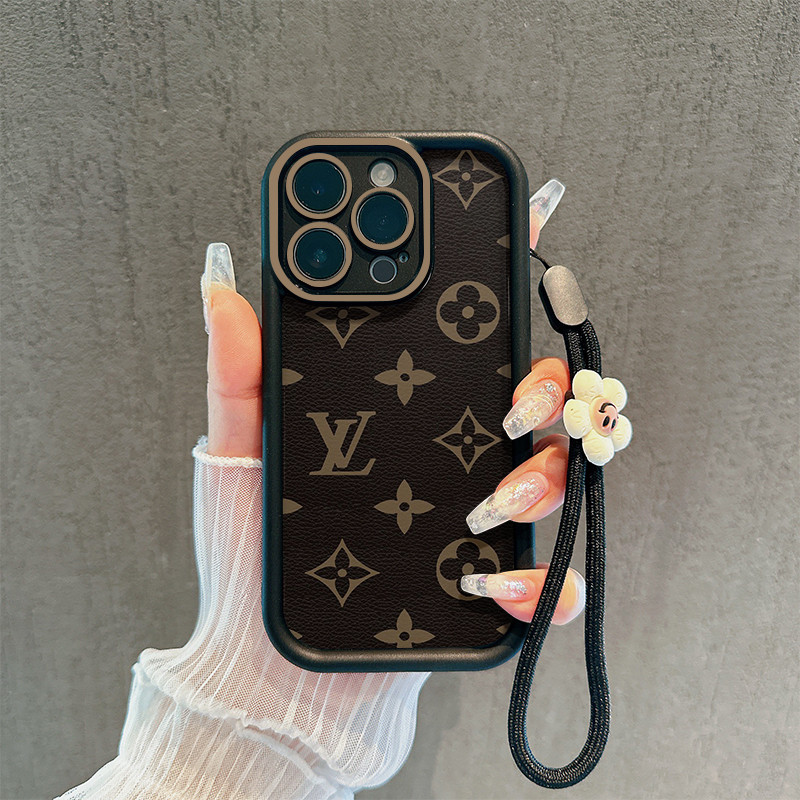 LV Classic Motif เคสซิลิโคน + สร้อยข้อมือ REALME c11c15c17 50pro c55 c11 NARZO c20ac21yc25yc30c30sc3