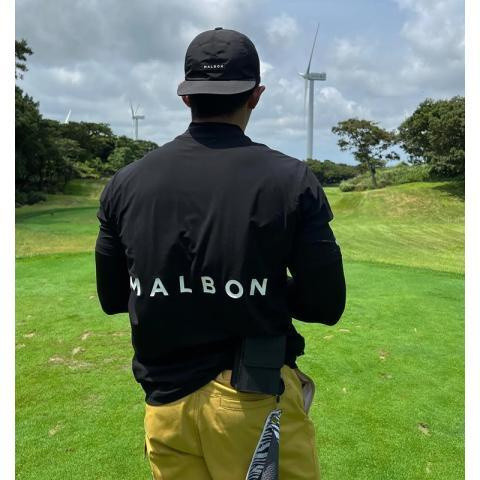 มัลบอนต์ ฤดูร้อนผ้าไหมน้ําแข็งแห้งเร็วสลิมฟิตคอสูงผู้ชายหลวมกีฬากอล์ฟแขนสั้นเสื้อยืดกอล์ฟ