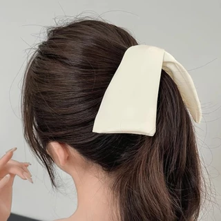 ผู้หญิงแฟชั่นกล้วยคลิป Bowknot Hairpin Grips ผม Cips Headwear อุปกรณ์เสริม
