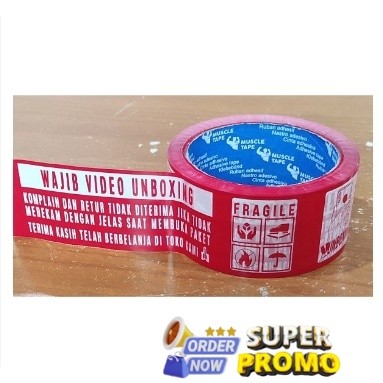 สติ๊กเกอร์ Unboxing บอบบาง / สติ๊กเกอร์วีดีโอ Unboxing / เทปท่อ Unboxing