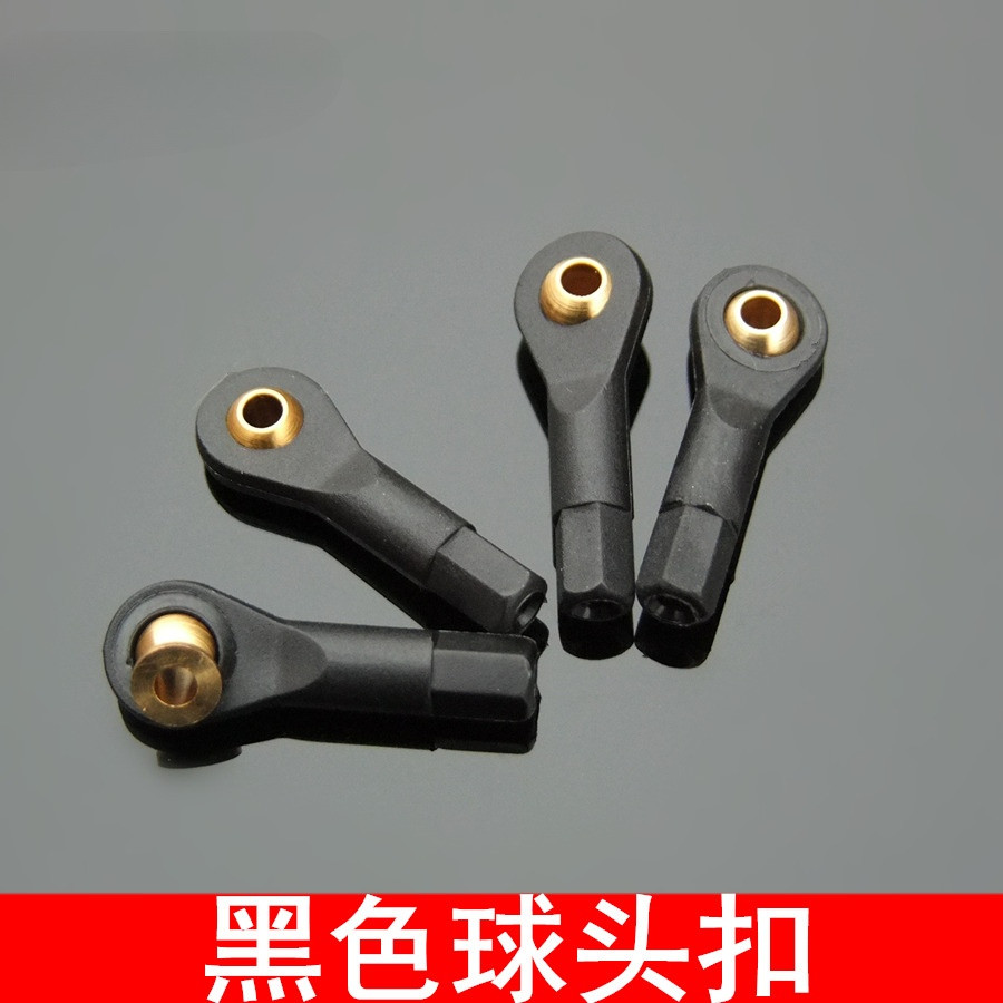 M2/M2.5/M3 Black Ball Head Buckle Ball Head Tie Rod Universal Ball Head Buckle รุ่นหุ่นยนต์เครื่องบินรุ่นของเล่น