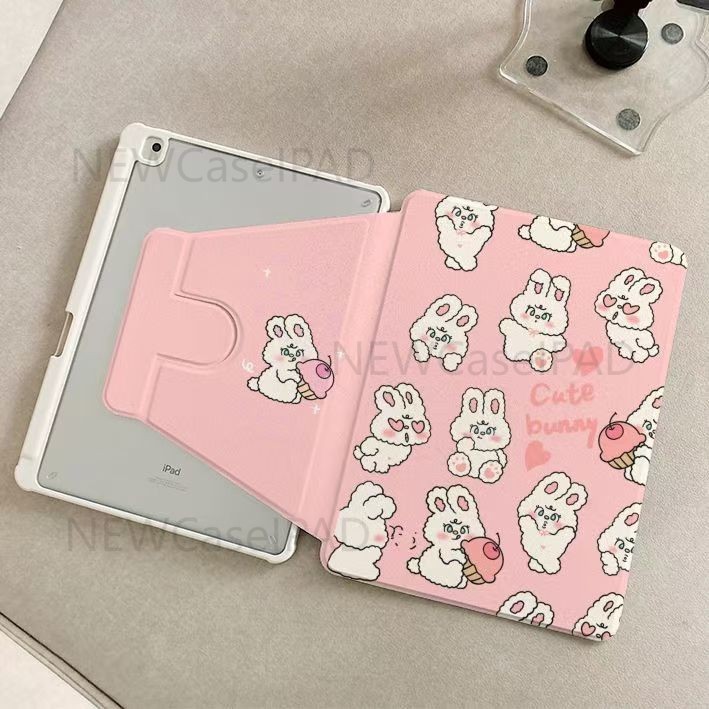 【720°เคสหมุนได้ iPad 720° หมุนพลิกกรณีอะคริลิสําหรับiPad Air4/Air5 Pro 11 "Gen 7/8/9 10.2" Gen 5/6 9