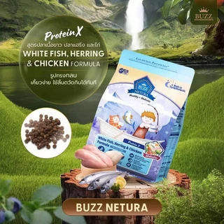 [N/L] Buzz Netura ขนาด 4 Kg. อาหารแมวบัซซ์เกรด Holistic เกรนฟรี กลูเตนฟรี เกรดพรีเมี่ยมนำเข้าจากเบลเยี่ยม ปราศจากธัญพืช