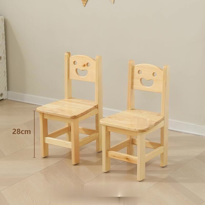 สตูลโต๊ะเด็กโอ๊คชุดโต๊ะกิจกรรมเด็กเล็ก 1 - 3 ปี Montessori Toddler Table and Chairs Set ชุดโต๊ะและเก้าอี้ไม้เนื้อแข็ง - รูปที่ 3