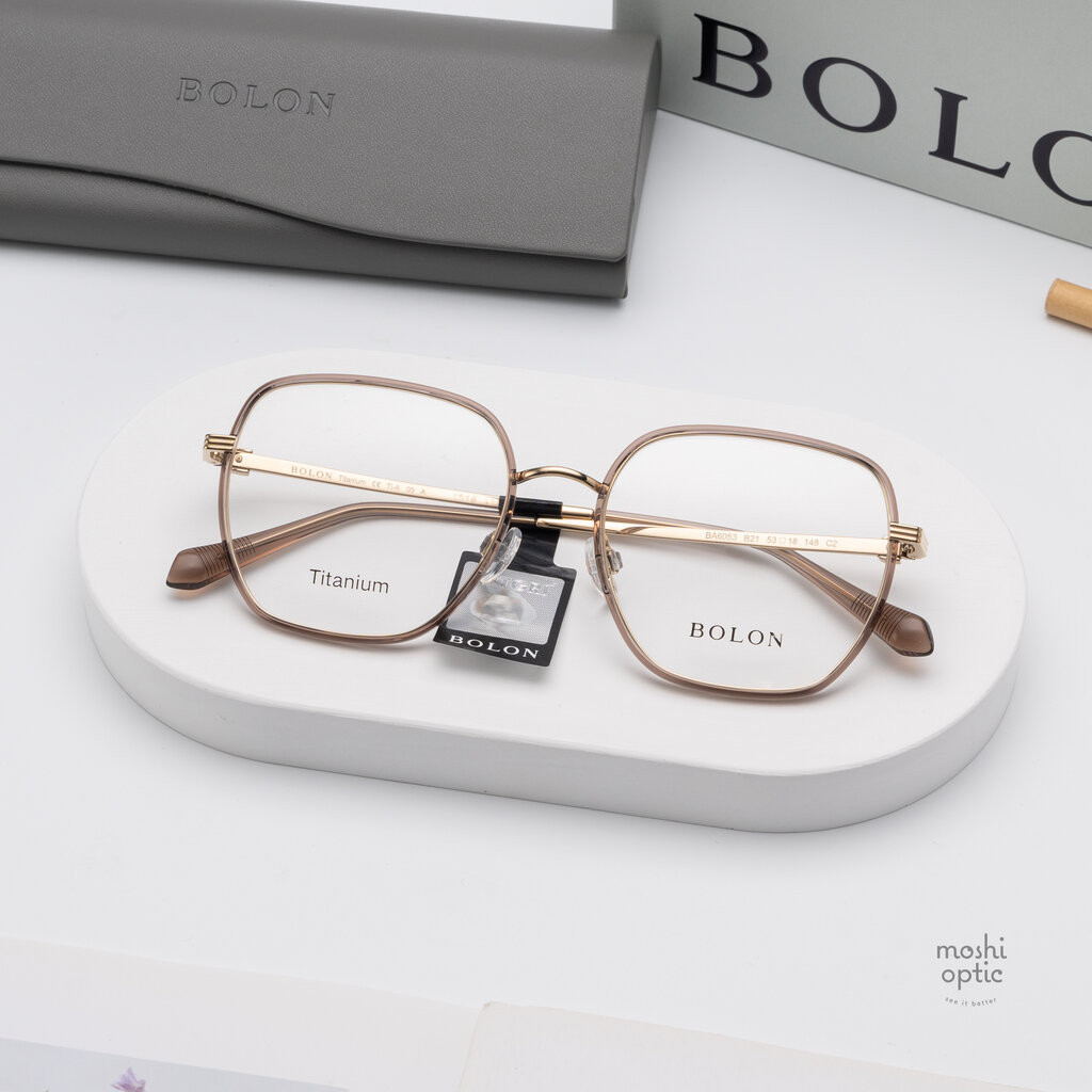 แว่นสายตา BOLON รุ่น SAPA BA6053 B21 Gold Transparent Brown
