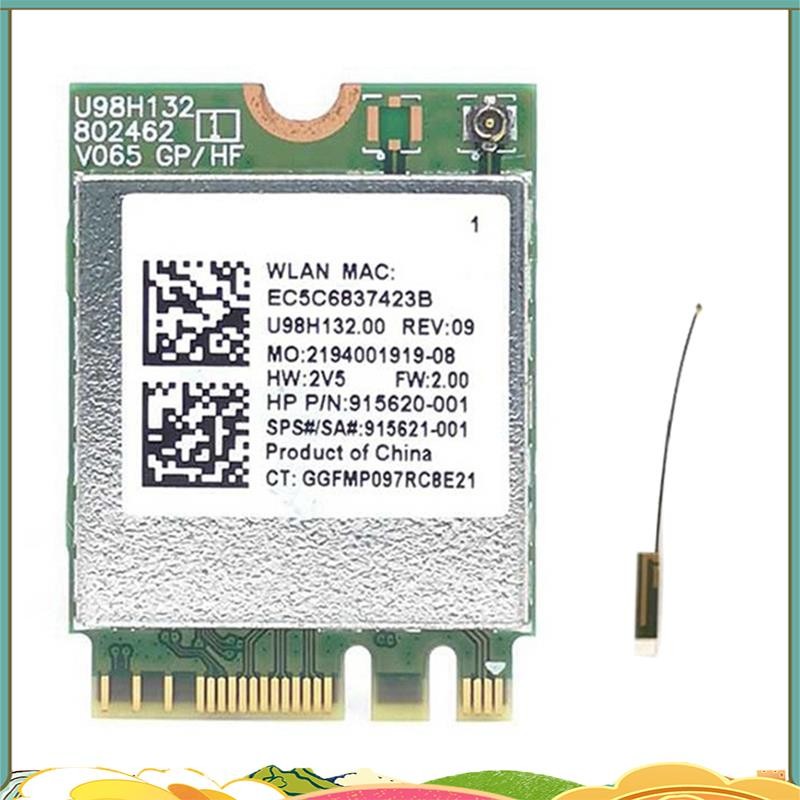 RTL8821CE 802.11AC 1X1 Wi-Fi+BT 4.2 Combo Adapter Card  915621-001 การ์ด Netowrk ไร้สายสําหรับ ProBo