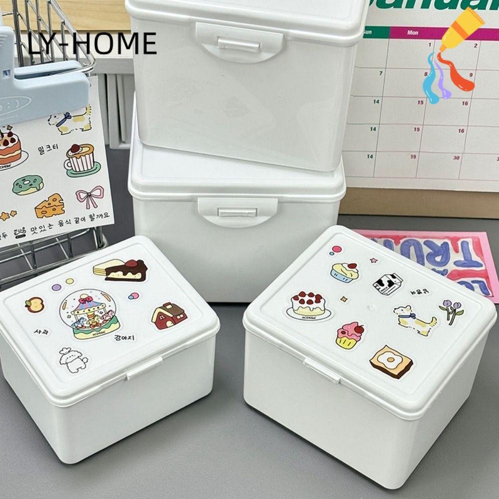 LY Collection Box, Photocard Idol Cards Storage Box,Kpop Photos ID Card Organizer Desktop Decor