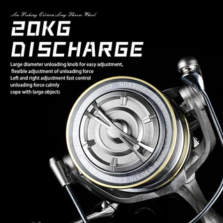 Bearking รอกตกปลาน้ําเค็ม - 17+1 BB, อัตราส่วนเกียร์ 4.8:1 ขนาด 8000-14000, ลากสูงสุด 20กก.