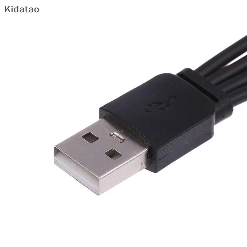 Kidatao 20 ซม.4 In 1 USB C สายชาร์จ 4 พอร์ต USB Splitter สายชาร์จ Type C Connector สําหรับโทรศัพท์มือถือสมาร์ทโฟนแท็บเล็ตใหม่ thumbnail 5