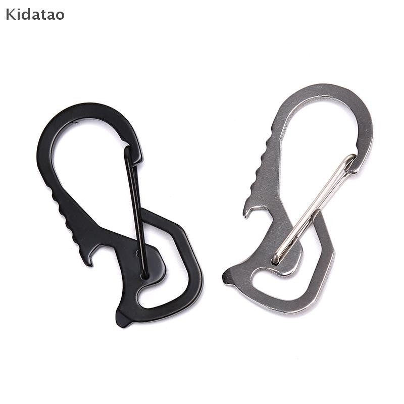 Kidatao 1 ชิ้นกลางแจ้งที่มีประโยชน์สแตนเลสหัวเข็มขัด Carabiner พวงกุญแจพวงกุญแจแหวนคลิปตะขอใหม่ ราคา ถูกที่สุด ดีลบีเคเค แกลเลอรีภาพที่ 2