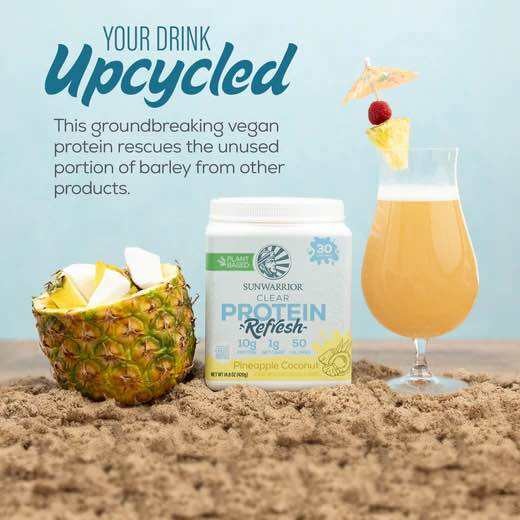 Sunwarrior Clear Protein Refresh Pineapple Coconut 520g