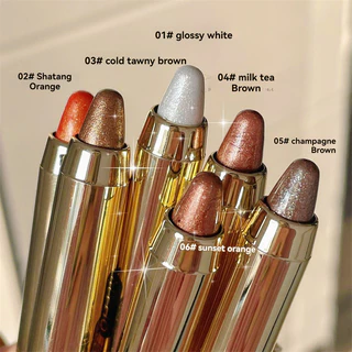 YTL Eye Shadow Pen ปากกาอายแชโดว์แผ่นกันน้ำเหงื่อไม่ย้อมสีอายแชโดว์สองหัว แผ่นอายแชโดว์สำหรับผู้เริ่มต้น อายแชโดว