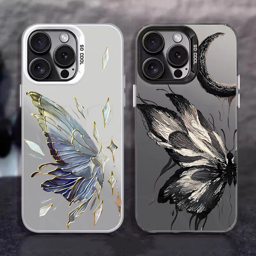 แฟชั่น Art รูปแบบผีเสื้อ IMD เคสโทรศัพท์สําหรับ Honor 200 100 90 70 50 Pro 90 Lite X9A X9B X8 X9 Magic 4 5 6 Lite 4 5 6 Pro ปกหลัง