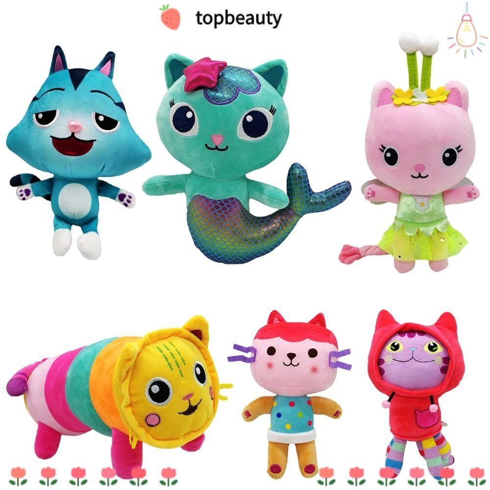 Topbeauty Gabby Dollhouse Plush Toy, Car Cat Hug Gaby Mercat ตุ๊กตาสัตว์, Hot Smiling Cat Gabby ตุ๊กตาตุ๊กตาสาว