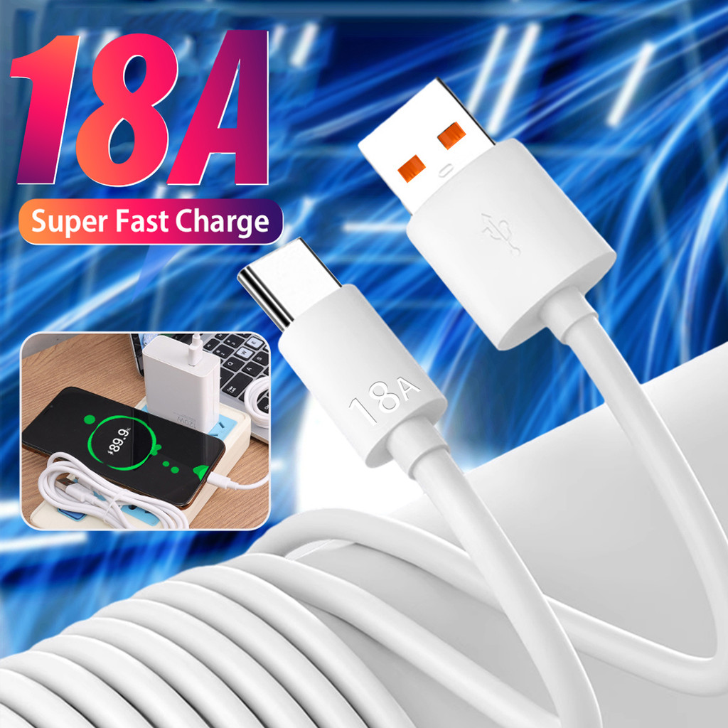 0.25m 1m 1.5m 2m 3m USB-A ถึง USB-C Charger Line-Universal สําหรับโทรศัพท์มือถือ, Tablet-18A TYPC-C 