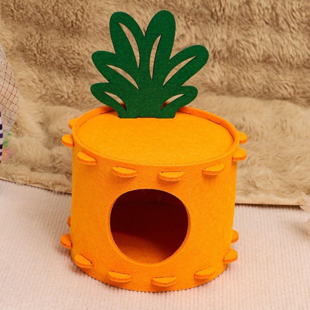 ดาฟเน่ ของเล่นอุโมงค์สัตว์เลี้ยง,รู้สึกล้างทําความสะอาดได้รังหนูแฮมสเตอร์,แฟชั่นสบายแครอทตอรูปร่างกระต่ายกระรอกเตียงบ้านอุปกรณ์สัตว์เลี้ - รูปที่ 5