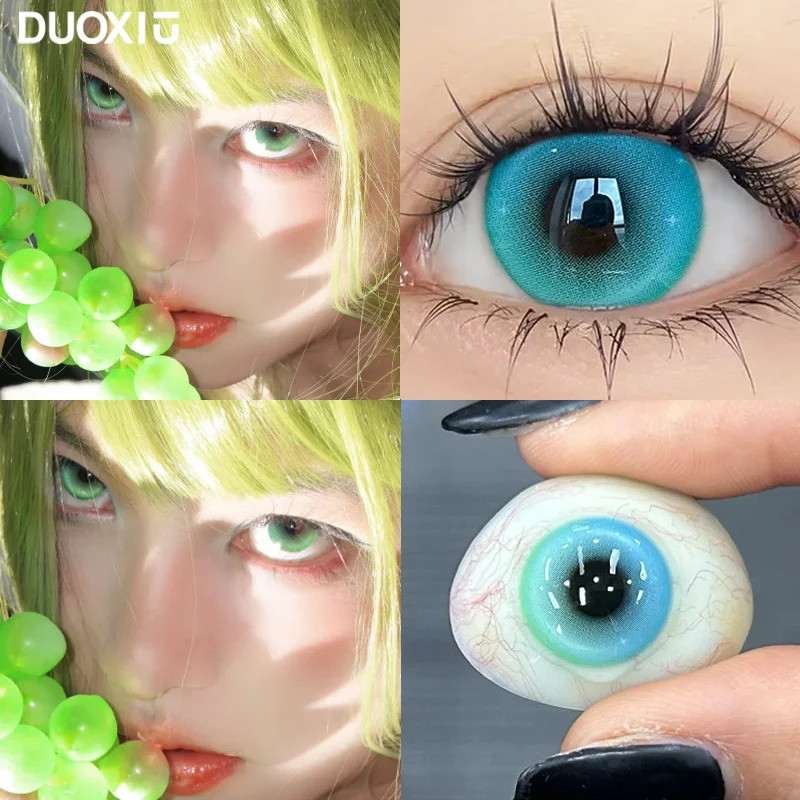Duoxiu คอนแทคเลนส์สีมี WT40% องศา 0 ~ 8.00 หนึ่งปีโดยใช้การแต่งหน้า