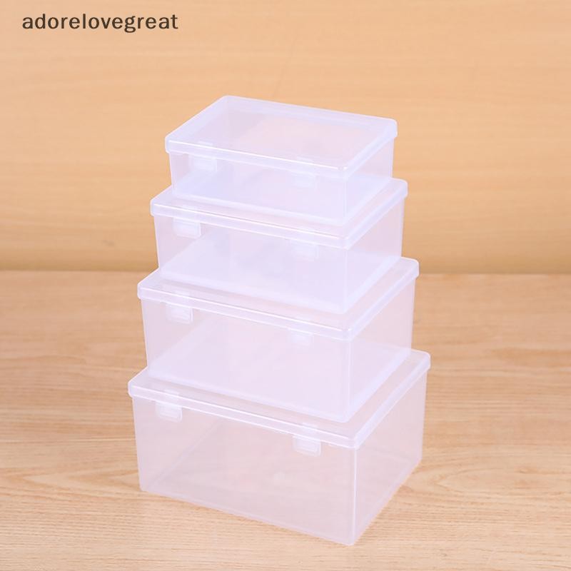 Alt Mini กล่องเก็บของ Clear Lidded กล่องพลาสติกขนาดเล็กสําหรับชิ้นส่วนเครื่องประดับกรณี DRG
