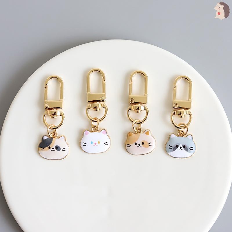 [IN] การ์ตูนน่ารักแมวพวงกุญแจ Kawaii สัตว์โลหะ Ch Key Holder สําหรับผู้หญิงสาวกระเป๋าเป้สะพายหลังหูฟังแขวนเครื่องประดับ TH
