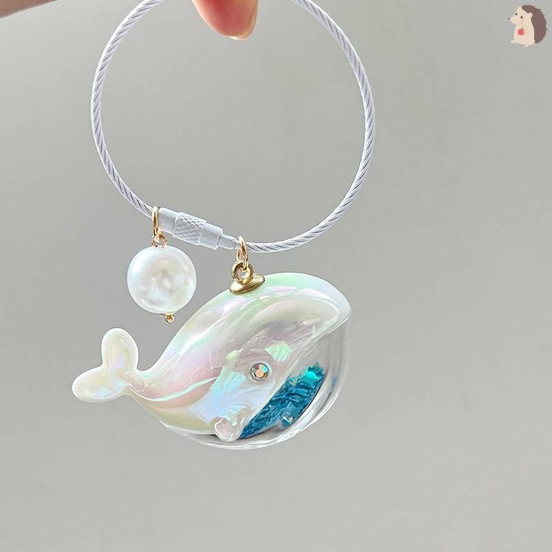 [IN] น่ารักปลาวาฬ Dolphin พวงกุญแจสัตว์ทะเลตุ๊กตา Kawaii พวงกุญแจพวงกุญแจรถอุปกรณ์เสริมสําหรับผู้ชายผู้หญิงคู่กระเป๋าเครื่องประดับ TH
