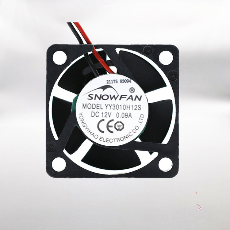 SNOWFAN YY3010H12S 0.09A 3010 พัดลมระบายความร้อน 3 ซม. 12V DC พัดลมขนาดเล็กแบบไม่มีแปรง