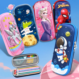 กระเป๋าดินสอ แบบแข็ง กันน้ํา ลายการ์ตูนเจ้าหญิงซูเปอร์ฮีโร่ …