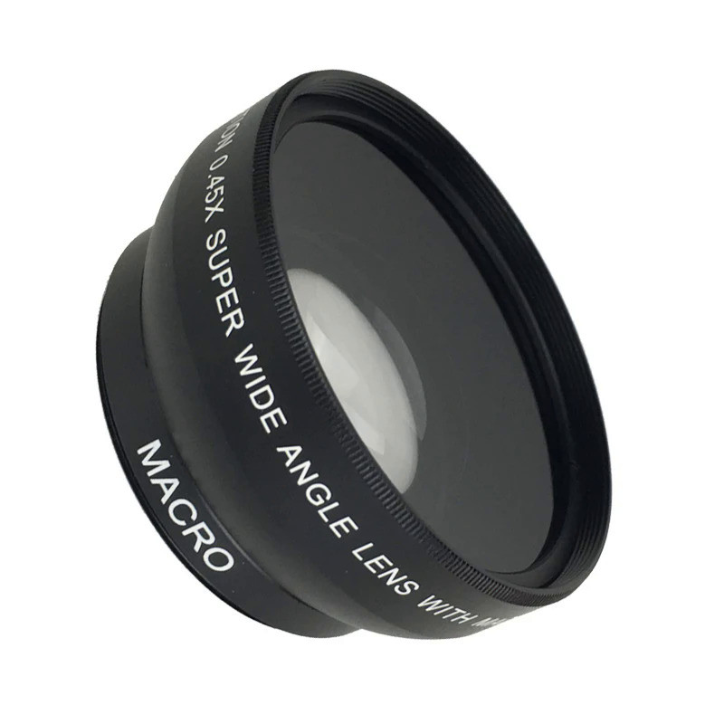 52MM 0.45x Wide Angle Lens + Macro Lens for Nikon DSLR Cameras with 52mm UV Lens Filter Thread Free 