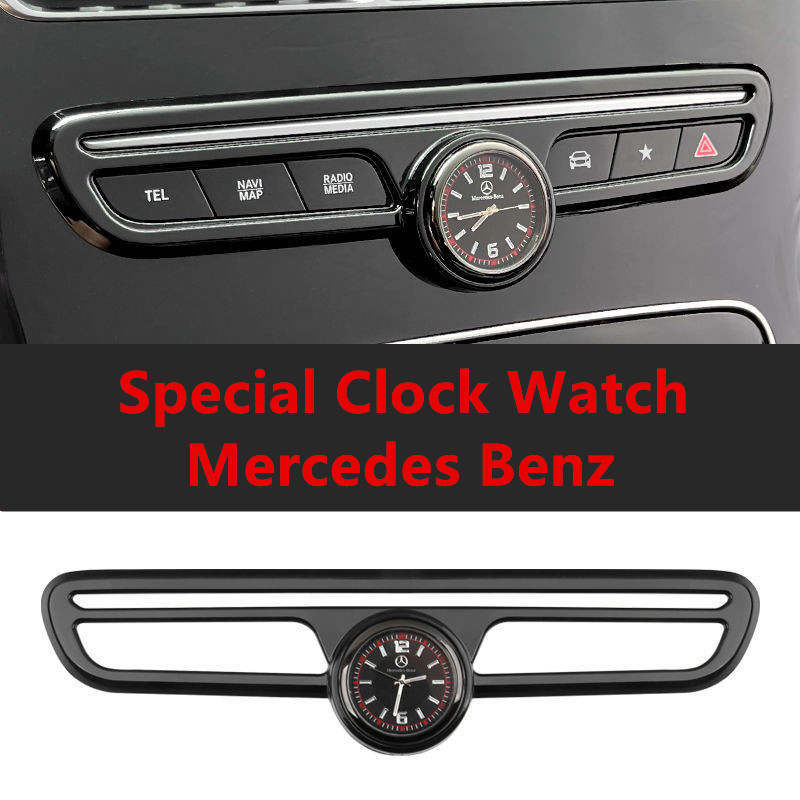 นาฬิกาพิเศษสําหรับ Mercedes Benz C Class AMG GLC W205 X253 C200 C180 C300 GLC200 GLC300 Central Control ดัดแปลงรถตกแต่งภายใน