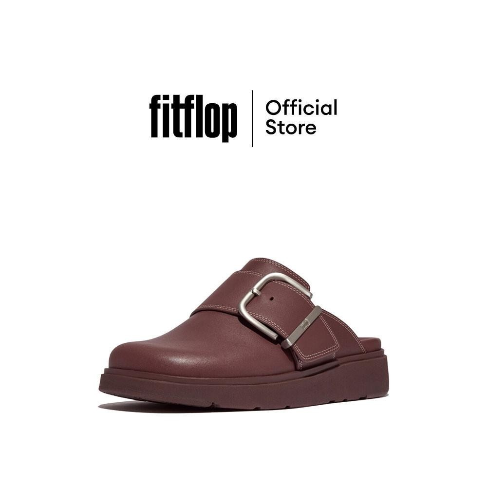 FITFLOP GEN-FF MAXI CONTRAST-STITCH รองเท้าแตะแบบสวมผู้หญิง รุ่น IM8-C01 สี DEEP MAROON