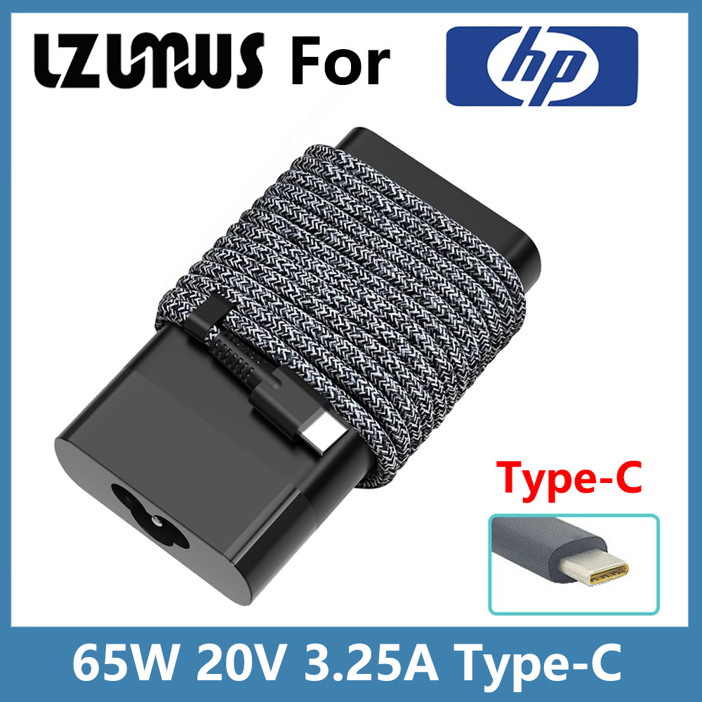 20v 3.25A 19.5V3.33A 65W USB Type-C แล็ปท็อปอะแดปเตอร์สําหรับ HP Elitebook Spectrex x360 1030 1040 G3 G7 13 15 830 840 G3 G4 G5 G6 G7 G8 Pro 14-CA 4-DB