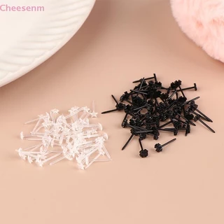Cheenm 60 ชิ้น/200 ต่างหูพลาสติกป้องกันภูมิแพ้สีสันสดใส Anti-blocking Ear Sticks ชุด TH