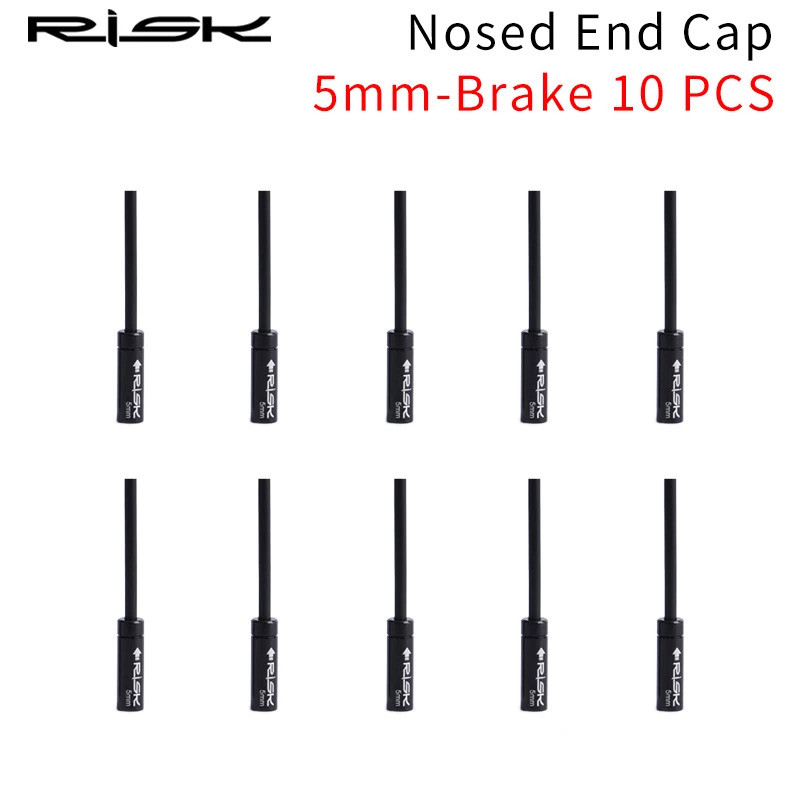 RISK 4 มม.5 มม.สายเบรคจักรยาน End Cap MTB จักรยานเสือหมอบเปลี่ยนยา 10 PCS กันฝุ่นปลั๊กฝุ่นจักรยานอะไหล่