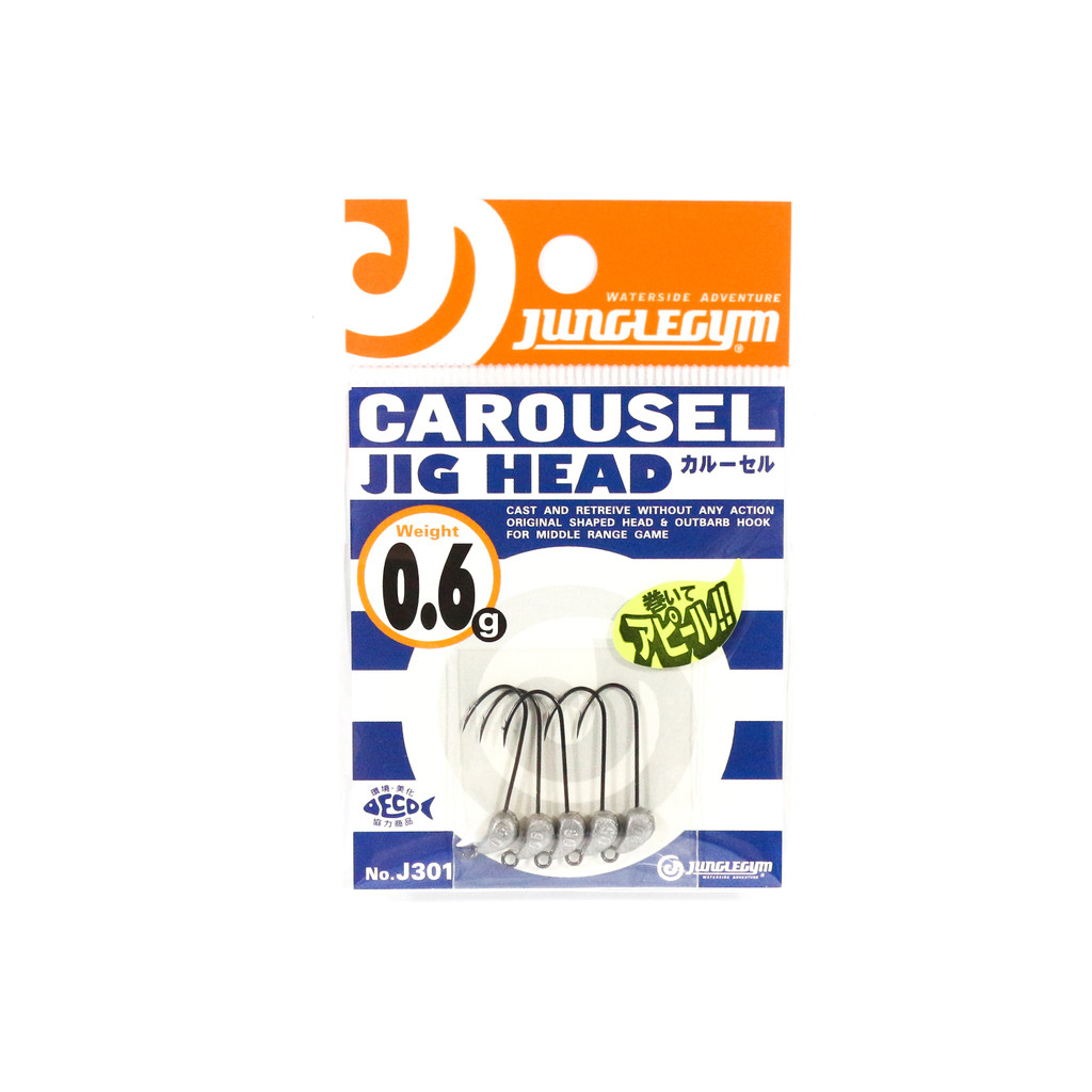 Jungle Gym J301 Jig Head Carousel 0.6 กรัม Hook Size 5 (7611)