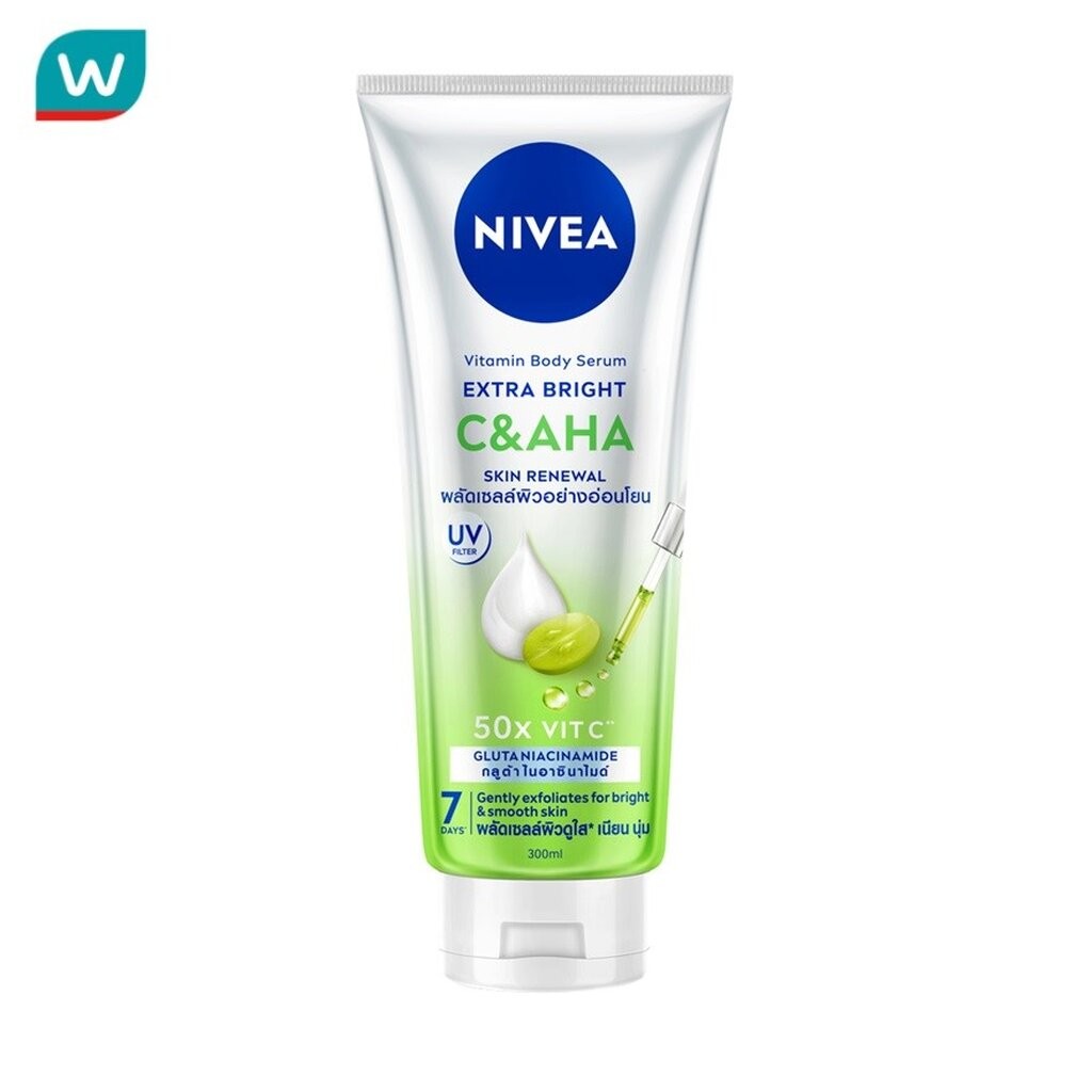 Nivea นีเวีย วิตามิน บอดี้ เซรั่ม เอ็กซ์ตร้า ไบรท์ ซี แอนด์ เอเอชเอ 300 มล.