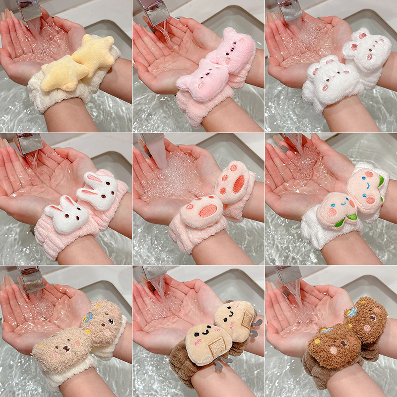 สายรัดข้อมือพิเศษสําหรับล้างหน้า, สายรัดข้อมือกันน้ําและกันความชื้น, สร้อยข้อมือดูดซับเหงื่อ