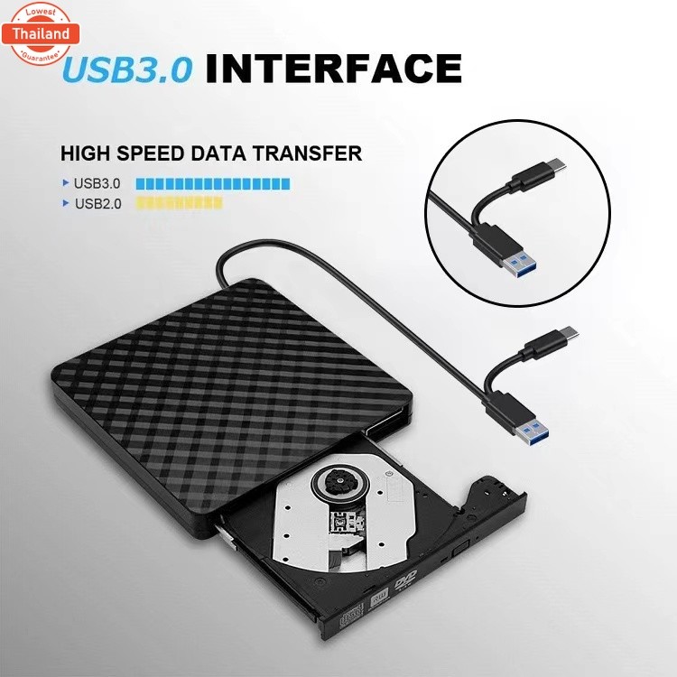 USB 3.0 External CD/DVD ROM Player Optical Drive DVD RW Burner Reader Writer Recorder
