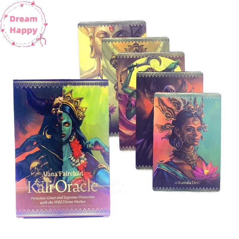 Dreamhappy Kali Oracle การ์ดไพ่ทาโรต์ทํานายทํานายดาดฟ้าปาร์ตี้ครอบครัวเกมกระดาน Fortune บอกเกมเริ่มต