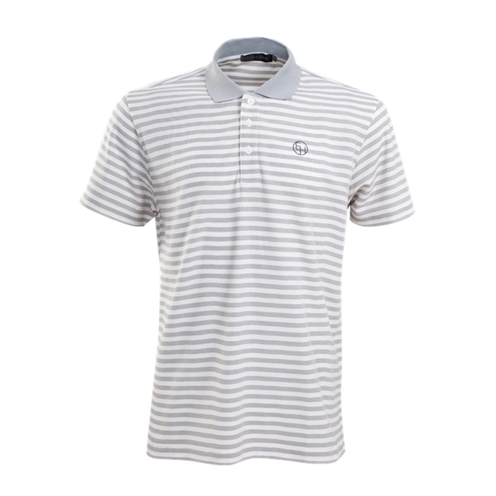 ELLE HOMME เสื้อยืดโปโล แขนสั้น ผ้า Polyester ผ้าทอลายขวาง ปกสีพื้น มี2สีให้เลือก รุ่น W8K910