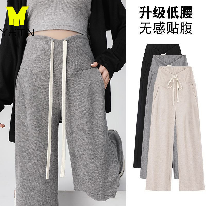 YHTN กางเกงคนท้อง คุณภาพสูง แฟชั่น กางเกงคนท้องทํางาน ใส่สบาย ยืดหยุ่น สินค้าใหม่  ﻿ นุ่ม ไซส์ใหญ่  กางเกงขายาวคนท้อง