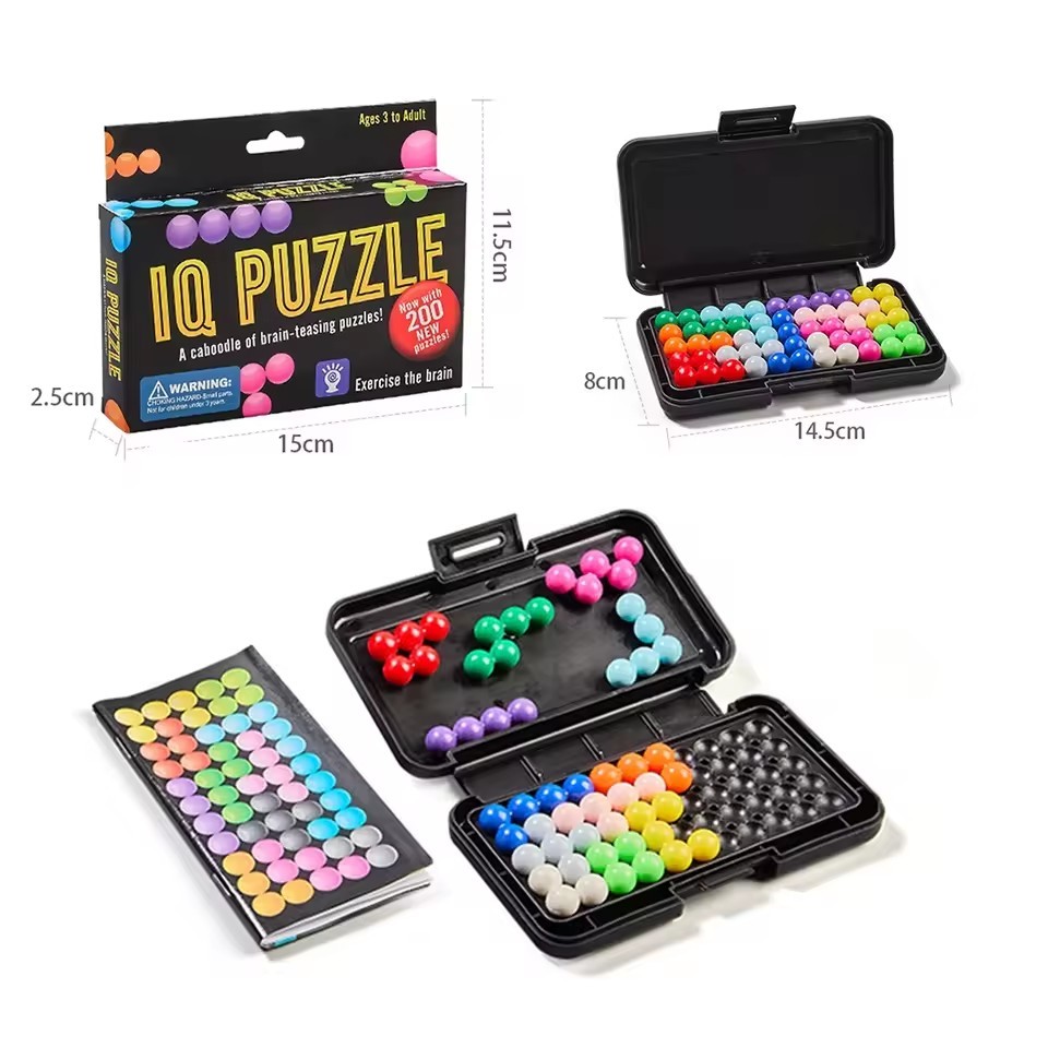 IQ Puzzle caboodle of Brain-Teasing Puzzle การศึกษา Insights Kanoodle 3D สมอง Teaser ปริศนาเด็กสมองเ