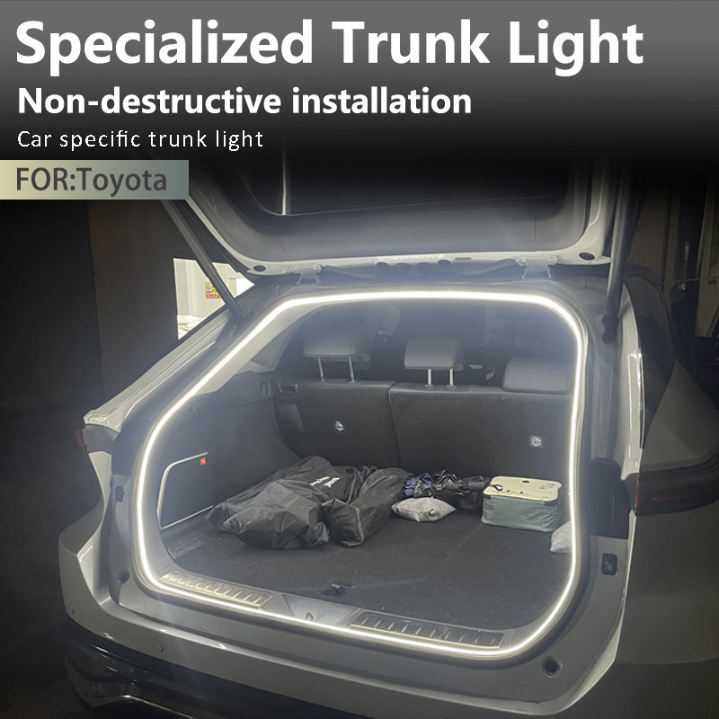 Toyota Harrier Venza BZ4X VOXY NOAH ISIS พิเศษ trunk light ด้านหลังประตูท้ายการปรับเปลี่ยนอุปกรณ์ตกแต่งภายในรถยนต์