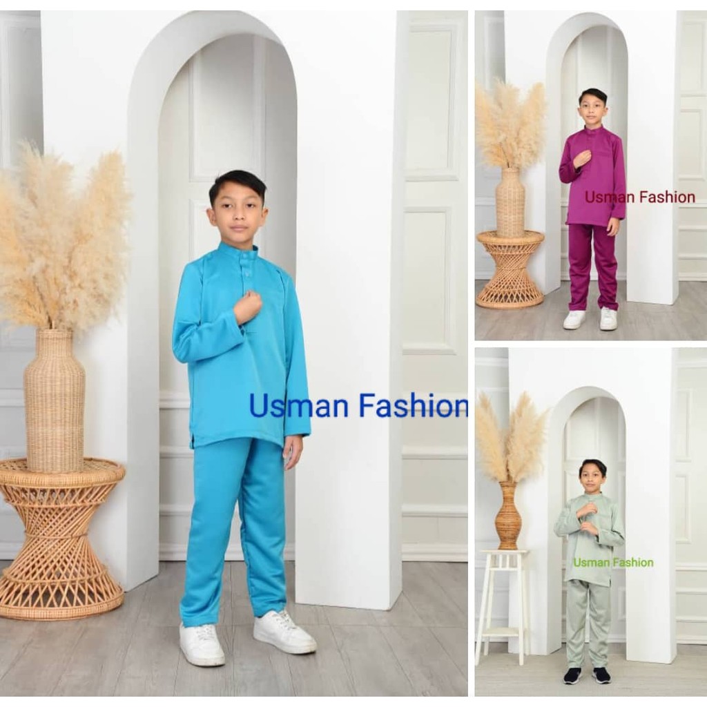 Baju Melayu Budak 2y-12y(Pearl Skin Premium Soft)