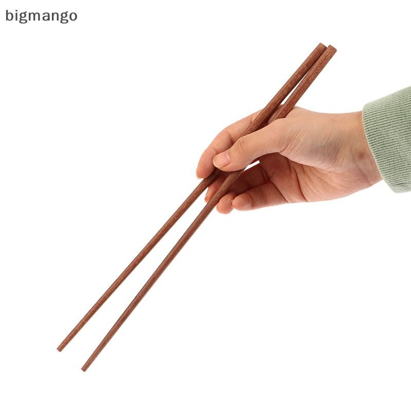 [bigmango] 1 คู่ 2 สี 32 ซม.ยาวขนาดลึกทอดก๋วยเตี๋ยวตะเกียบอาหาร Sticks สไตล์จีนยาวหม้อร้อนไม้ทําอาหารตะเกียบใหม่สต็อก