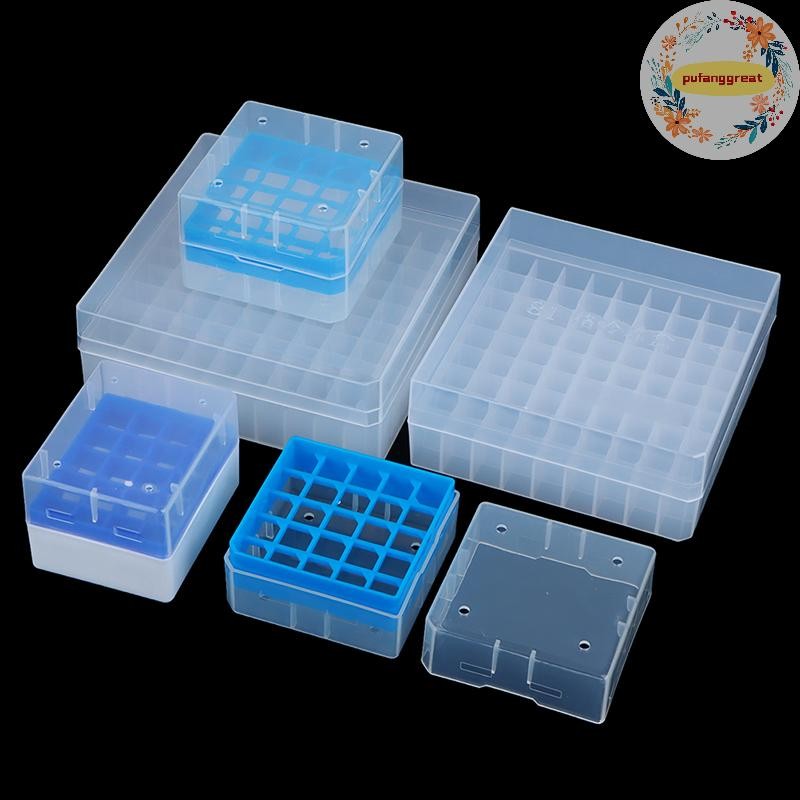 Pufanggreat พลาสติกผู้ถือหลอดทดลอง Centrifuge Tube Rack กล่องฝาครอบหลอดแรงเหวี่ยงสนับสนุนอุปกรณ์ห้องปฏิบัติการ TH