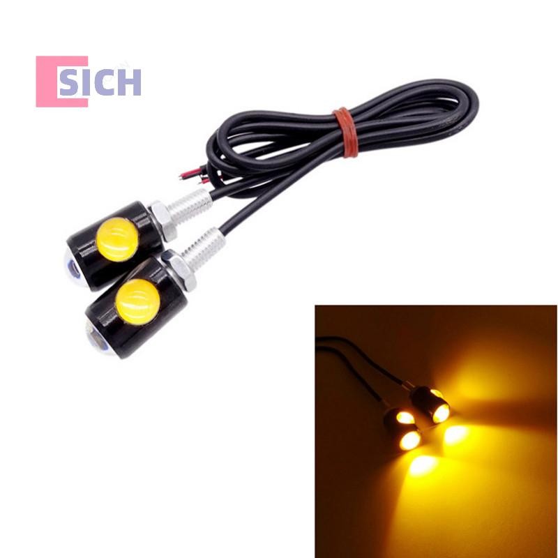 [Sich] Creative Motorcycle Signal Lamp License Plate Light หลอดไฟ LED Eye Shape Turn Indicator Super Bright ติดตั้งง่ายใหม่ ราคา ถูกที่สุด ดีลบีเคเค