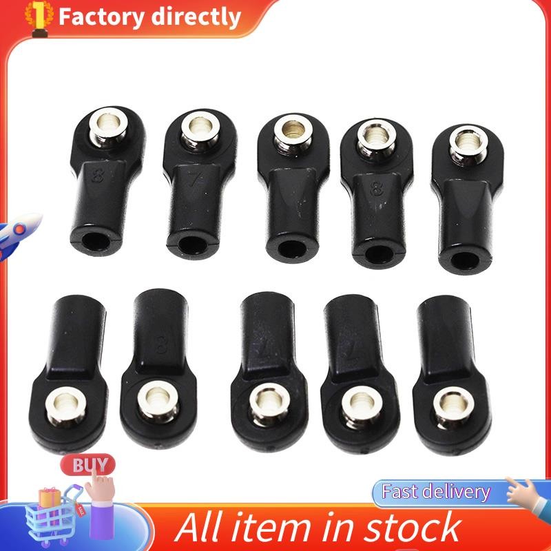 10 ชิ้นพลาสติก Rod End Link Link Link Link Linkage Balls Joint Head สําหรับ 1/10 RC รถ Crawler Axial